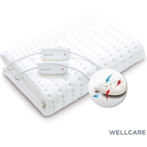 Wellcare WE 167UBATHD - Elektrische warmte deken -160 x 150 cm, 4D DWF technologie