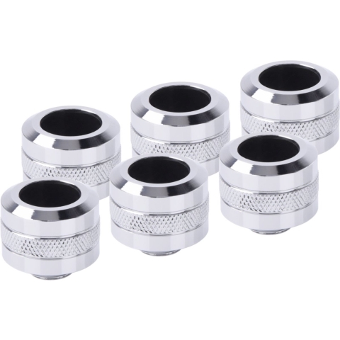 Alphacool Eiszapfen PRO 16 mm HardTube Fitting G1/4 - Chrome verbinding