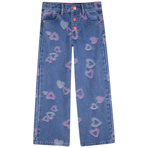 Billieblush Jeans - Denim Blue m. Harten - Billieblush - 12 jaar (152) - Jeans