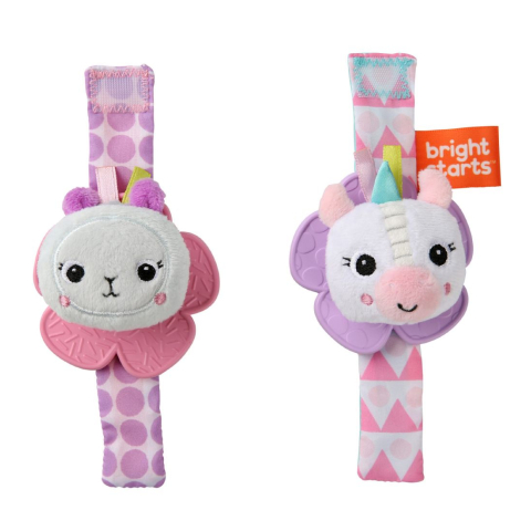 Bright Starts Bijtratel - 2-pack - Eenhoorn & Lama - Bright Starts - OneSize - Bijtringen