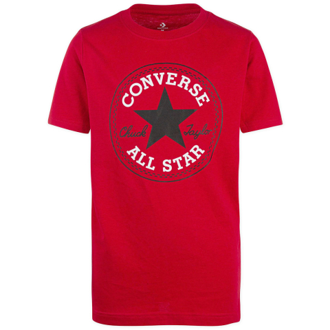 Converse T-Shirt - Emaille Rood m. Logo - Converse - 13-15 jaar (158-170) - T-Shirts