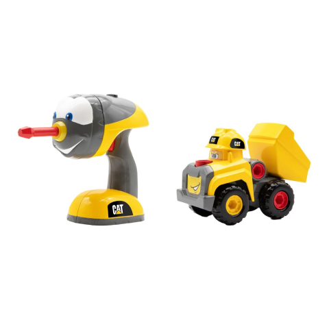 CAT Werkvoertuig m. Audio - Fix-It Fleet m. Dumper - CAT - OneSize - Werkvoertuigen