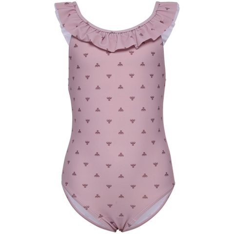 Hummel Badpak - HmlJR Bee - AOP - Mauve Shadow - Hummel - 1 jaar (80) - Badpakken