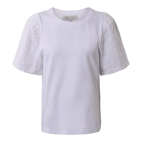 Hound T-Shirt - Pofmouwen Top - White - Hound - 10 jaar (140) - T-Shirts