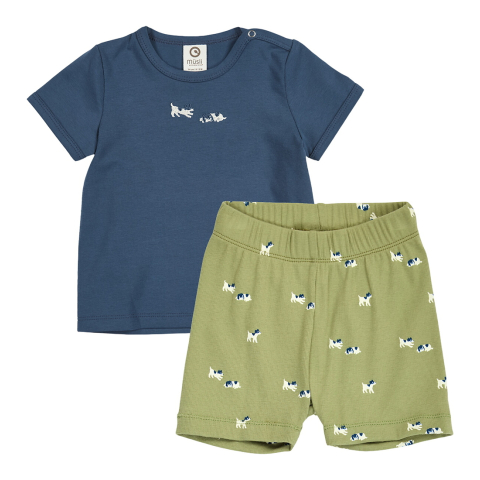 Müsli Shortsisetit - T-Shirt/Korte Broeken - Bff - Spring/Navy/T - Müsli - 68 - Shorts set