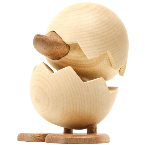 Fablewood H.C. Andersen - Den Grimme Ælling - 8 cm - Naturel - FableWood - OneSize - Decoraties