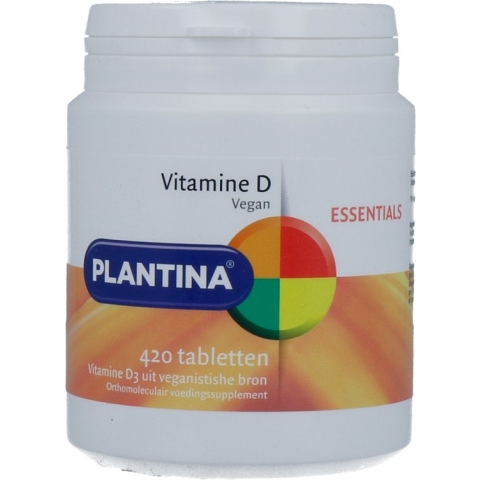 Plantina Vitamine D Vegan - 420 Tabletten - Vitaminen