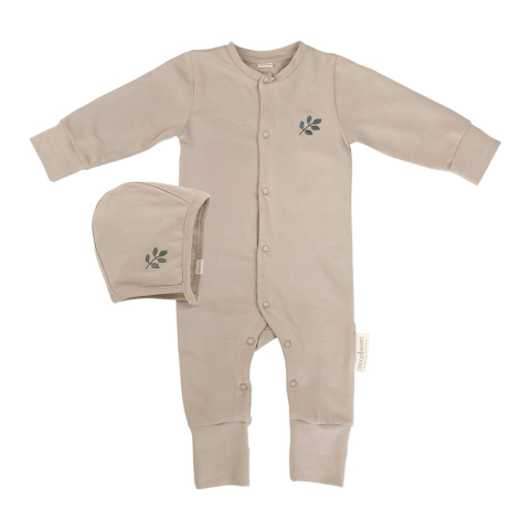 Moonboon Pyjamapak m. Babymuts - Cadeaubox - Aarde - Moonboon - 6-9 mnd - Pyjamapakken