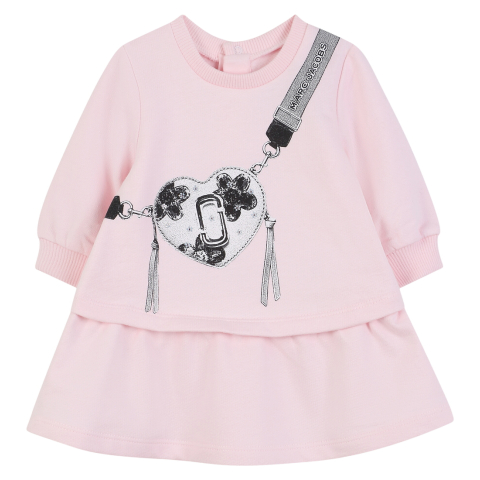 Little Marc Jacobs Sweatjurk - Roze m. Print - Marc Jacobs - 2 jaar (92) - Jurken