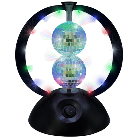 Music Discobal - Roterende Double Spiegelbollen - Music - OneSize - Lampen