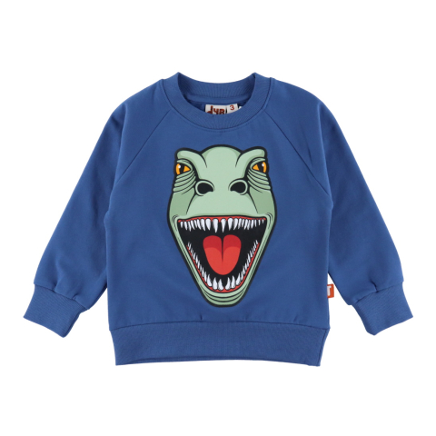 DYR-Cph Trui - Dierengebrul - Ocean Blue T-Rex - DYR-Cph - 3 jaar (98) - Truien