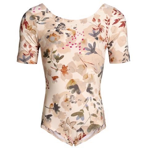 Rethinkit Turnpak s/s - Fraya - Flower Camouflage - Rethinkit - 3-4 jaar (98-104) - Turnpakken