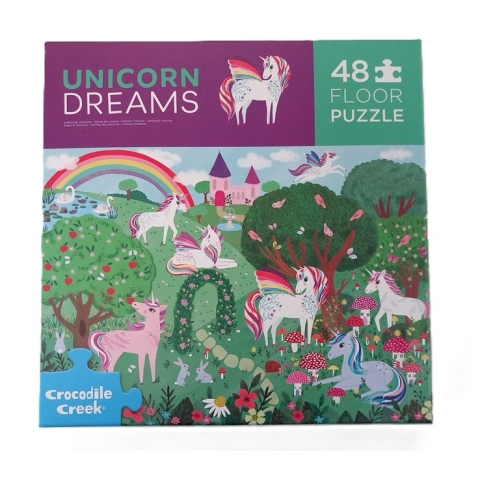 Vloerpuzzel Eenhoorn Dromen (48) - Crocodile Creek  Legpuzzel