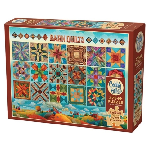 Barn Quilts (275) Easy Handling - Cobble Hill  Legpuzzel|Legpuzzel - grote stukken