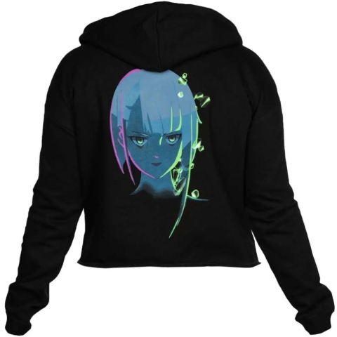 Cyberpunk Edgerunners - Neon Lucy Cropped Hoodie