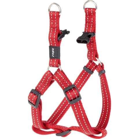 Rogz For Dogs Snake Step-In Hondentuig - 16 mm x 42-61 cm - Rood