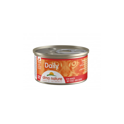 Almo Nature Daily Hapje met rund natvoer kat (85 g) 48 x 85 g