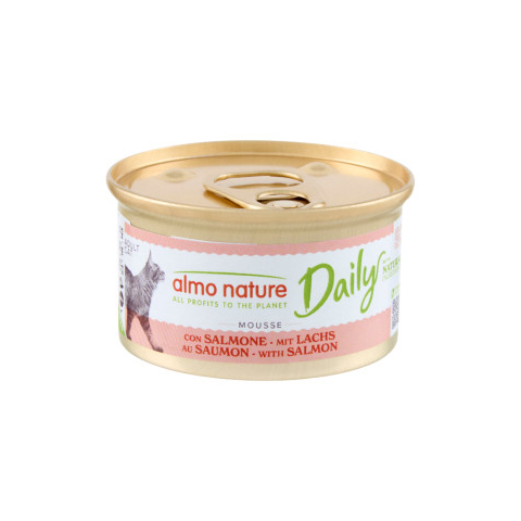 Almo Nature Daily Mousse met zalm natvoer kat (85 g) 24 x 85 g