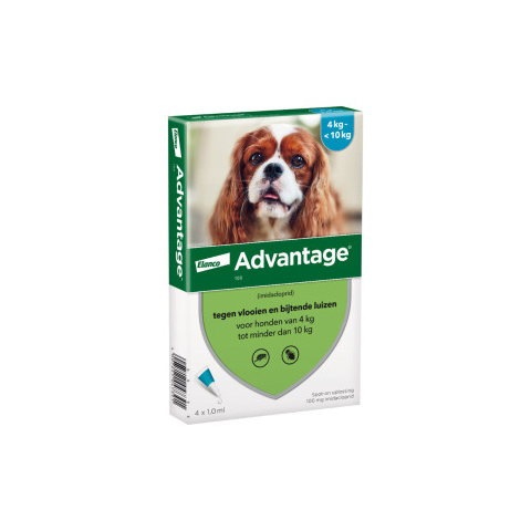 Advantage Nr. 100 vlooienmiddel (4 tot 10kg) hond 1 verpakking
