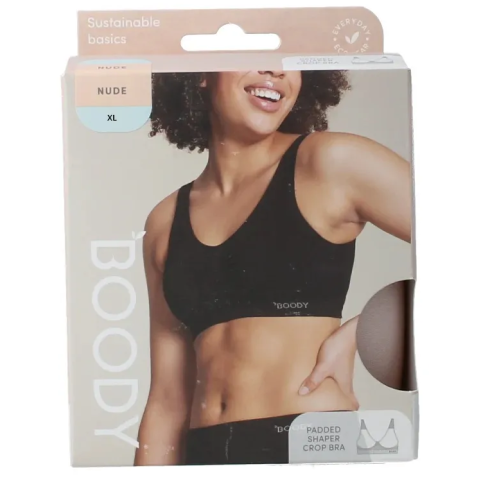 Boody Padded Shaper Crop Bra Nude XL