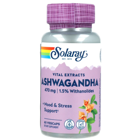 Solaray Ashwagandha Extract Capsules