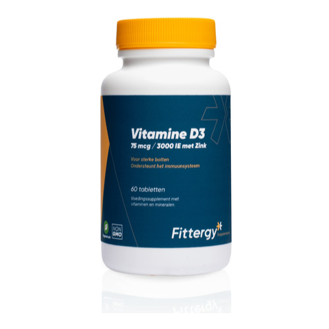 Fittergy Vitamine D3 75mcg met Zink