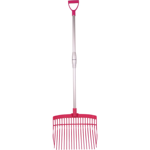 Mestvork met steel Roze