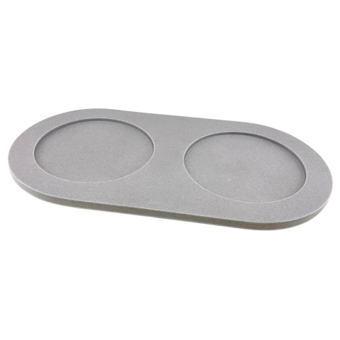 pino Voerbak-onderlegger Serving Tray Zand, grijs, Maat: L
