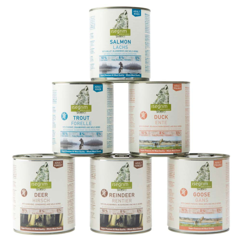isegrim® Blikmenu-Mix, 800 g, Aantal: 6 x 800 g