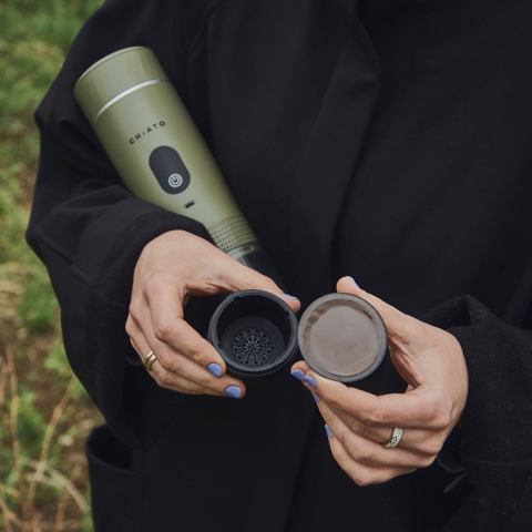 CHiATO brewPLAY Smart draagbaar espresso apparaat – groen