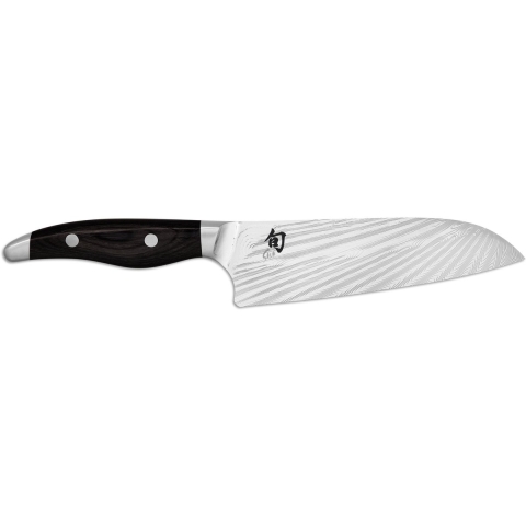 Kai Shun - Nagare Black Santoku mes 18,0 cm