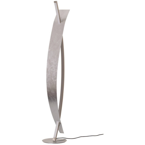 Marija Vloerlamp Silver Lucande - Woonkamer - Modern - Metaal - 1 lamp