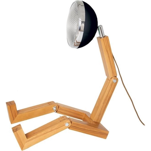 Mr. Wattson tafellamp, 79 cm, zwart - Woonkamer - Metaal