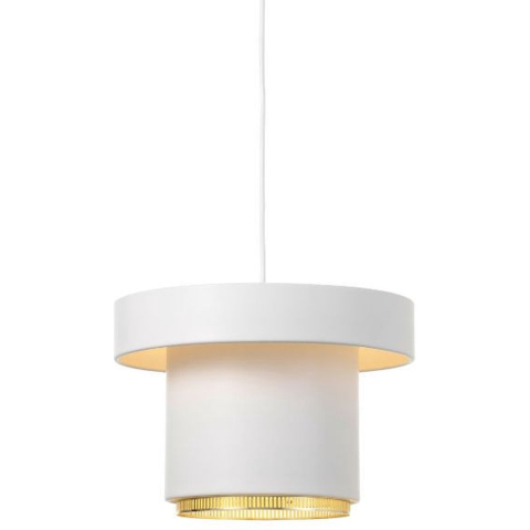 A201 Hanglamp White/Brass Artek - Eetkamer - Metaal