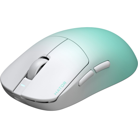 HATOR Quasar 3S ULTIMA 8K Full Size Wit/Blauw Draadloze Gaming Muis