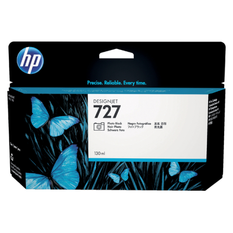 Inktcartridge HP B3P23A 727 foto zwart