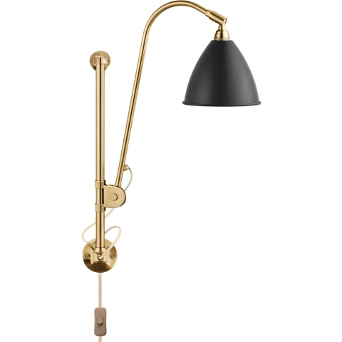 Bestlite Bl5 Wandlamp Ø16 Geelkoper/Zwart GUBI - Woonkamer - Metaal