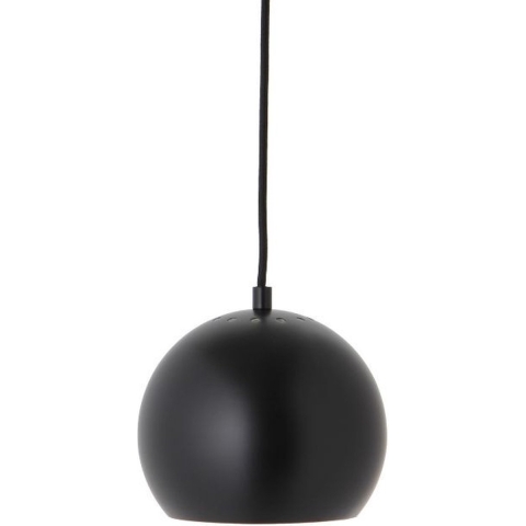 Ball Hanglamp Ø18 Matte Zwart FRANDSEN - Woonkamer - Metaal