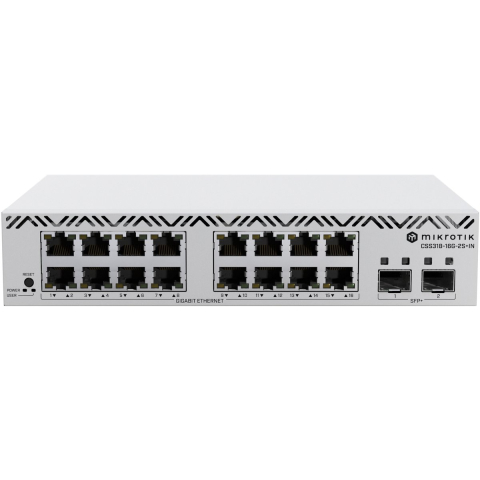 Mikrotik CSS318-16G-2S+IN netwerk-switch Managed Gigabit Ethernet (10/100/1000) Wit