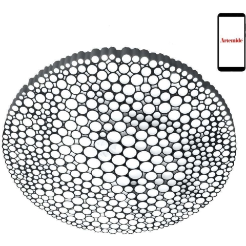 Calipso plafondlamp 2700K Artemide - Woonkamer - Designer - Kunststof - Rond