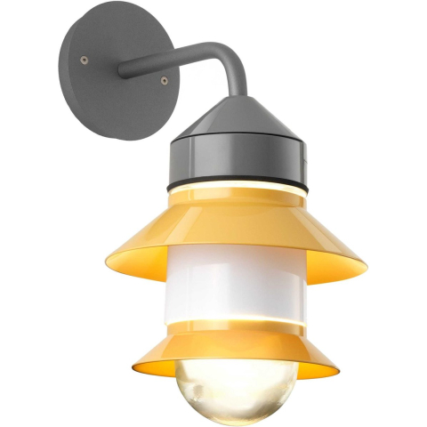 Santorini buitenwandlamp, IP65, mosterd MARSET - Designer - Glas - 1 lamp