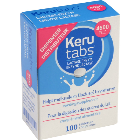 Kerutabs Lactase Enzym 4600 FCC Tabletten