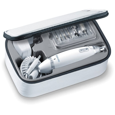 Beurer MP 62 Elektrische Nagelvijl - Nagelfrees - Elektrische Manicure en Pedicure set - 10 Opzetstukken - LED verlichting - 3 Jaar garantie