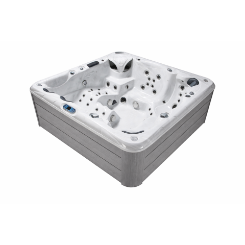 Wellness Tub Infinity Spa 003 Light Grey – 6-Persoons Jacuzzi – Wellness Tub