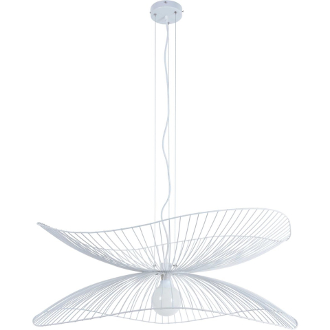 Libellule Hanglamp L White Libellule L Forestier - Woonkamer - Designer - Metaal - 1 lamp