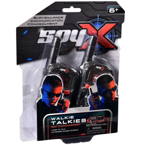 SpyX - Walkietalkies - Zwart/Rood - SpyX - OneSize - Knuffels