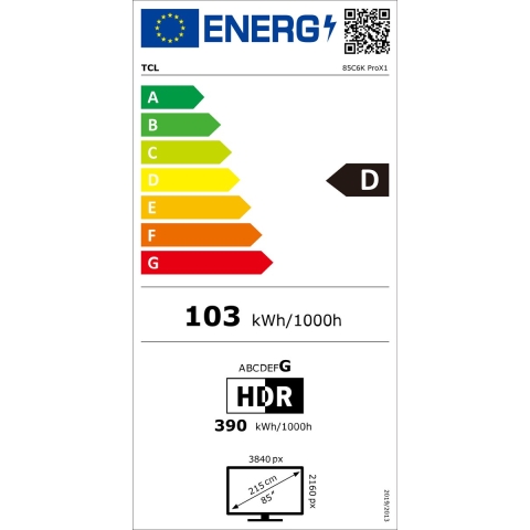 TCL 85C6K Pro - 85" QD Mini-LED (2026)