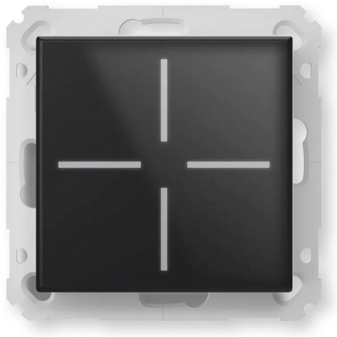 Homematic IP Glas - Schakelaar - Zwart