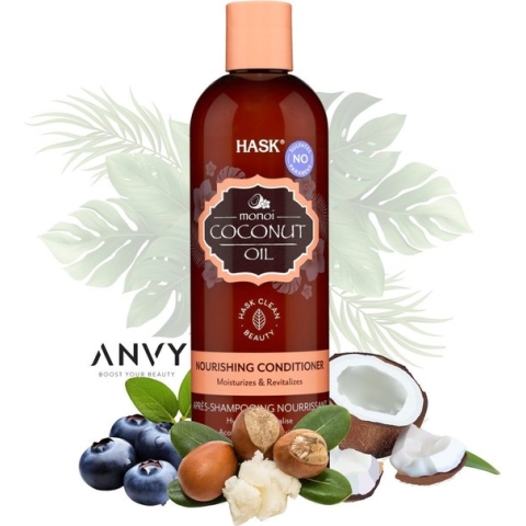 Hask Monoi Coconut Oil Nourishing Conditioner - Conditioner voor ieder haartype