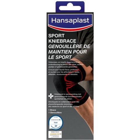 Hansaplast Performance Sport Kniebrace - Linker- of Rechterknie - One size - 1 Brace